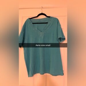 Aerie Women's oversized Short Sleeve V-Neck Tee